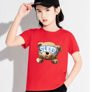 *K-2268-SHORT* /3สี/   เสื้อยืดแขนสั้นเด็กสไตส์เกาหลี สกรีนลายการ์ตูนน่ารักใส่ได้ทั้งหญิงและชาย ใส่ส*K-2266-SHORT* /3สี/