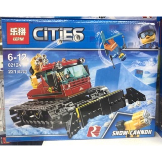 ตัวต่อเลโก้ชุด no 02124  City Great Vehicles Snow Groomer จำนวน 221 ชิ้น