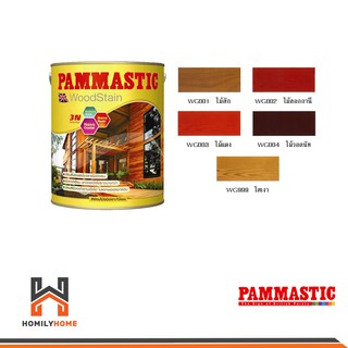 PAMMASTIC สีย้อมพื้นไม้ ย้อมไม้  ชนิดเงา ปามมาสติก กป.