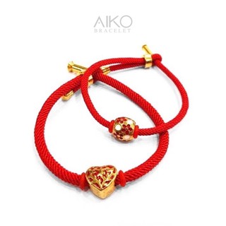 The Rope Design ข้อมือเชือกถัก (Red)