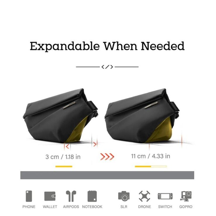 Niid X Urbanature R1 Radiant urban Sling Speedy กระเป๋าสะพายไหล่แฟชั่น กันน้ํา กันขโมย
