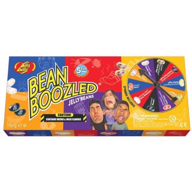 BEAN BOOZLED  กล่องใหญ่ 100g Jelly belly ลูกอมแฮรรี่ วงล้อหมุนรสประหลาดให้ลุ้น