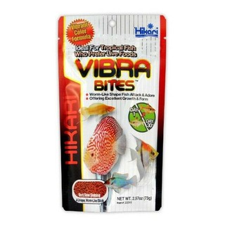 Hikari  อาหารปลา Vibra Bites อาหารปลาปอมปาดัวร์ เทวดา หมอแคระ เร่งสีรวดเร็ว 73g