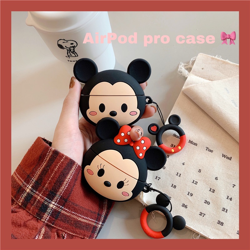 สําหรับ AirPods4 เคสป้องกันน่ารักการ์ตูนมิกกี้มินนี่ AirPods3gen TPU เคสหูฟังสําหรับ Apple Pro AirPods2 gencase