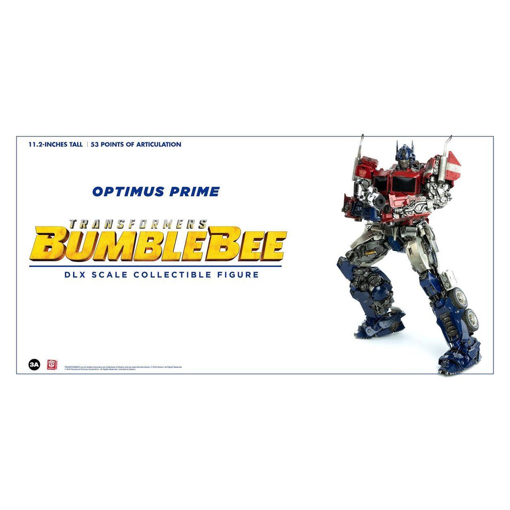 HASBRO X 3A PRESENTS TRANSFORMERS BUMBLEBEE MOVIE OPTIMUS PRIME DLX ...