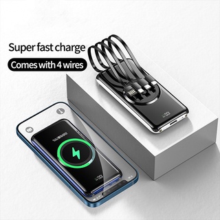 Power bank KJ220WX Comes พร้อมสายเคเบิลข้อมูล 20000 mAh  แบบพกพา 3 เอาท์พุต