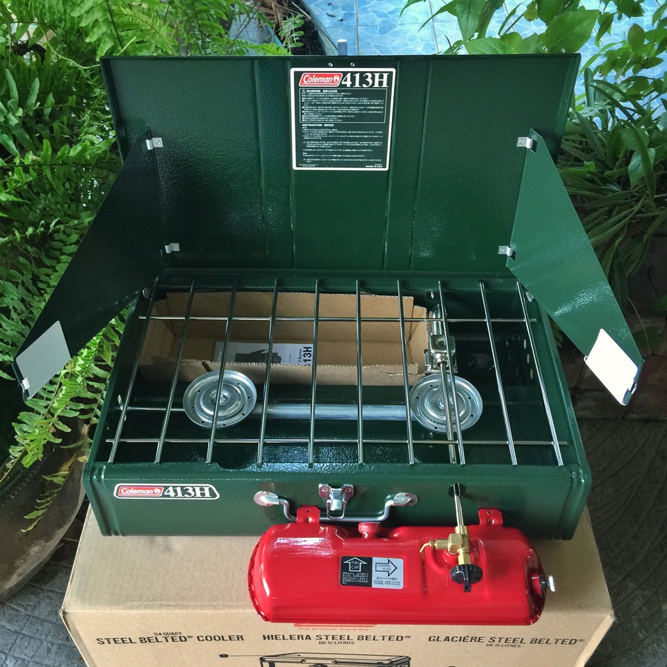 เตา เตาน้ำมัน Coleman 413H โคลแมน camp แคมป์ camping แคมปิ้ง stove น้ำมันเบนซินขาว tent เต็นท์ ท่องเที่ยว outdoor