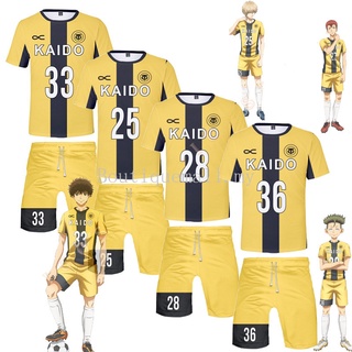 เสื้อกีฬาแขนสั้น ลายคอสเพลย์อนิเมะ Ao Ashi Aoi Ashito Tokyo City Esperion FC No.33