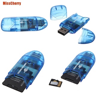 (Misscherry) อะแดปเตอร์การ์ดรีดเดอร์ Usb สําหรับ Mmc Sd Sdhc Tf Up To