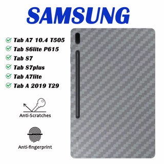 ฟิล์มหลังใสเคฟล่า Samsung Tab A7 10.4 T505/Tab S6lite P615/Tab S7/Tab S7plus/Tab A7lite/Tab A 2019 T295  ฟิล์มหลัง