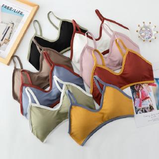 พร้อมส่งจากไทย💥Sanay Bra💥 (N309) บราสายเดี่ยวแบบสวม ผ้าคอตตอนคุณภาพ แฟชั่นรุ่นใหม่ มีฟองน้ำเสริม