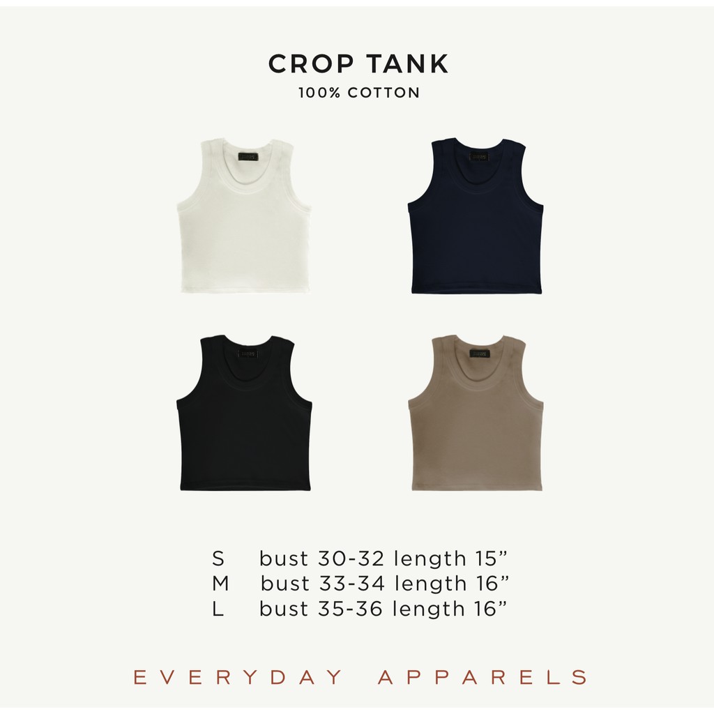 Everyday Apparels crop tank 4 สี