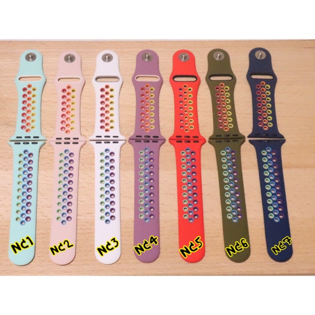 สายNikeสีรุ้ง apple watch series1-2-3-4-5-6-SE