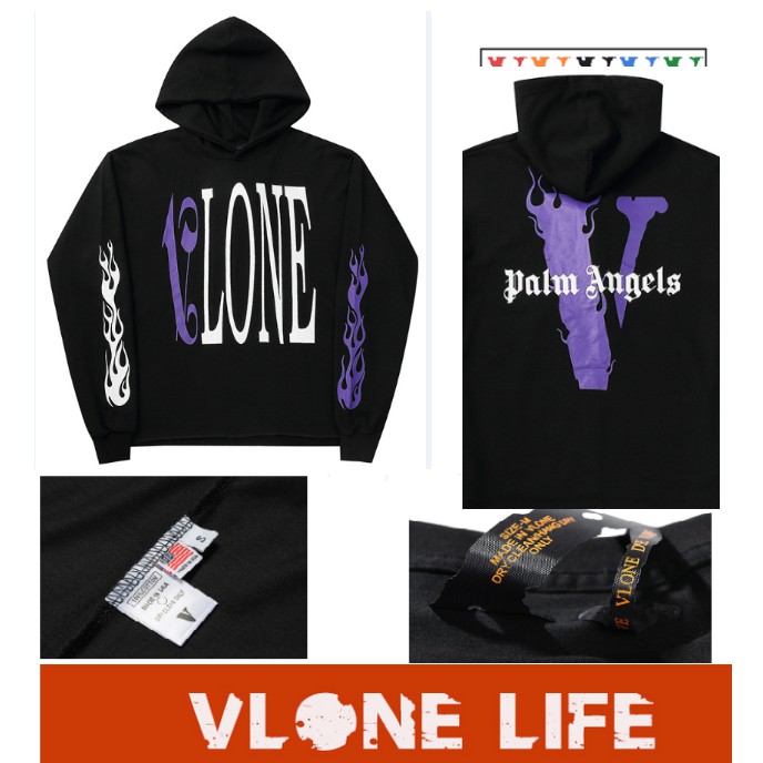 ใหม่ Vlone Jacket Man Woman Big V Jacket