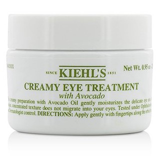 Kiehls Creamy Eye Treatment with Avocado (28g) คีลส์ ครีมบำรุงรอบดวงตาจากส่วนผสมของน้ำมันอะโวคาโด