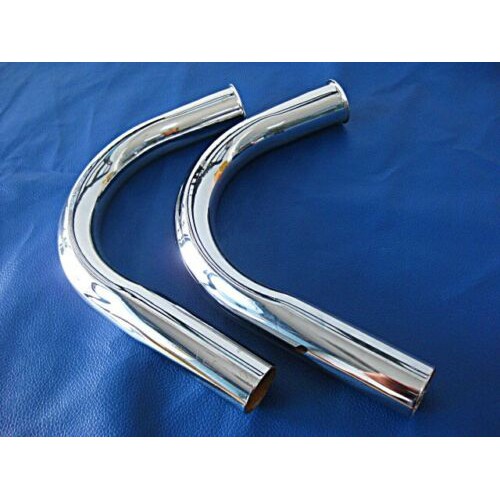 EXHAUST HEADER PIPE SET "CHROME" Fit For SUZUKI K125 (2 PCS.)  // คอท่อไอเสีย