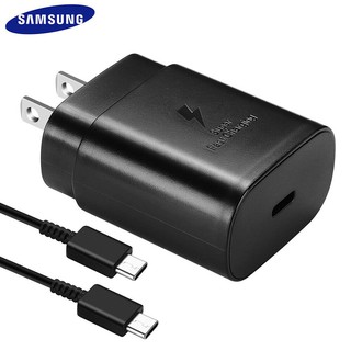 หัวชาร์จพร้อมสายชาร์จ แท้ๆ 25W Type c Super Fast Charger Samsung Galaxy Note10 Note10plus S20, S20+  A70, A80 ชาร์จด่วน