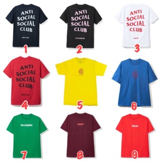 [แท้ 100%] เสื้อยืดแขนสั้นสีดำ ANTI SOCIAL SOCIAL CLUB ลาย City Tee LA