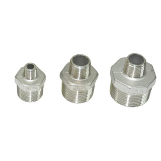 Stainless Steel 304 Pipe Fitting Reducing Hex Nipple BSP Thread 1/8" 1/4" 3/8" 1/2" 3/4" 1"