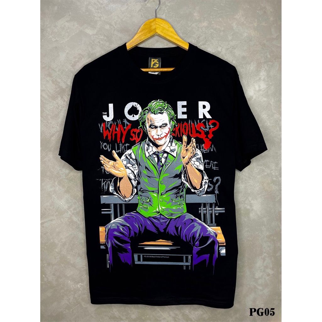 Jokerเสื้อยืดสีดำสกรีนลายPG05