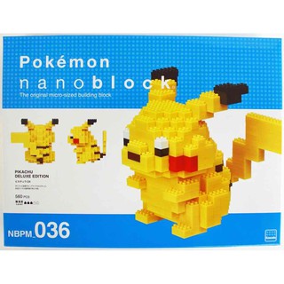 ของแท้จากญี่ปุ่น!!! Kawada NBPM-036 Nanoblock Pokemon Pikachu dx ตัวต่อนาโนบล็อคโปเกม่อน