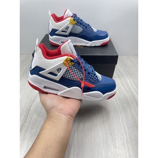 Nike Air Jordan 4 Retro รองเท้าผ้าใบลําลอง สําหรับผู้ชาย เหมาะกับการเล่นบาสเก็ตบอล พรีเมี่ยม -40-47 Euro RM189