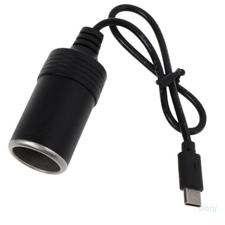 Bonj สายเคเบิลแปลงที่จุดบุหรี่ USB C PD เป็น 12V 36W สําหรับรถยนต์ 12V