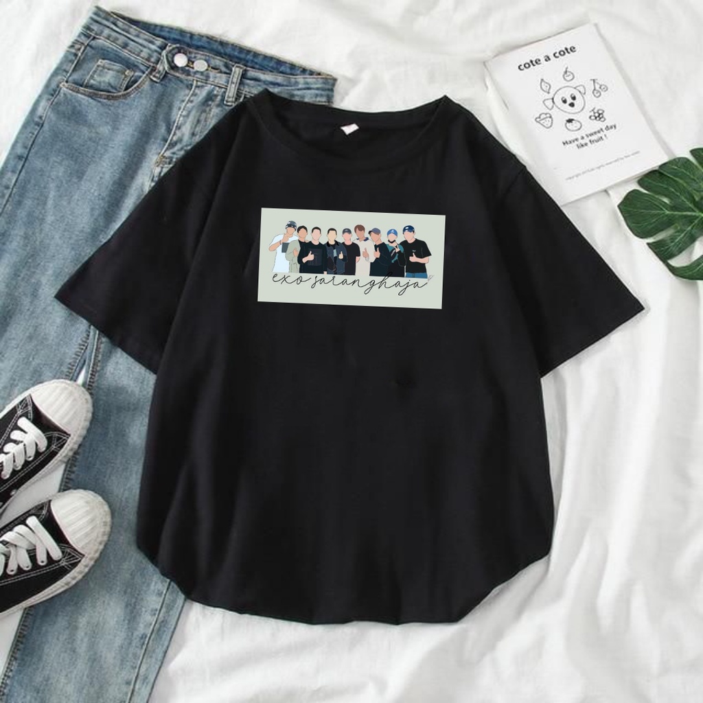 เสื้อยืด พิมพ์ลาย Exo EXOL KPOP