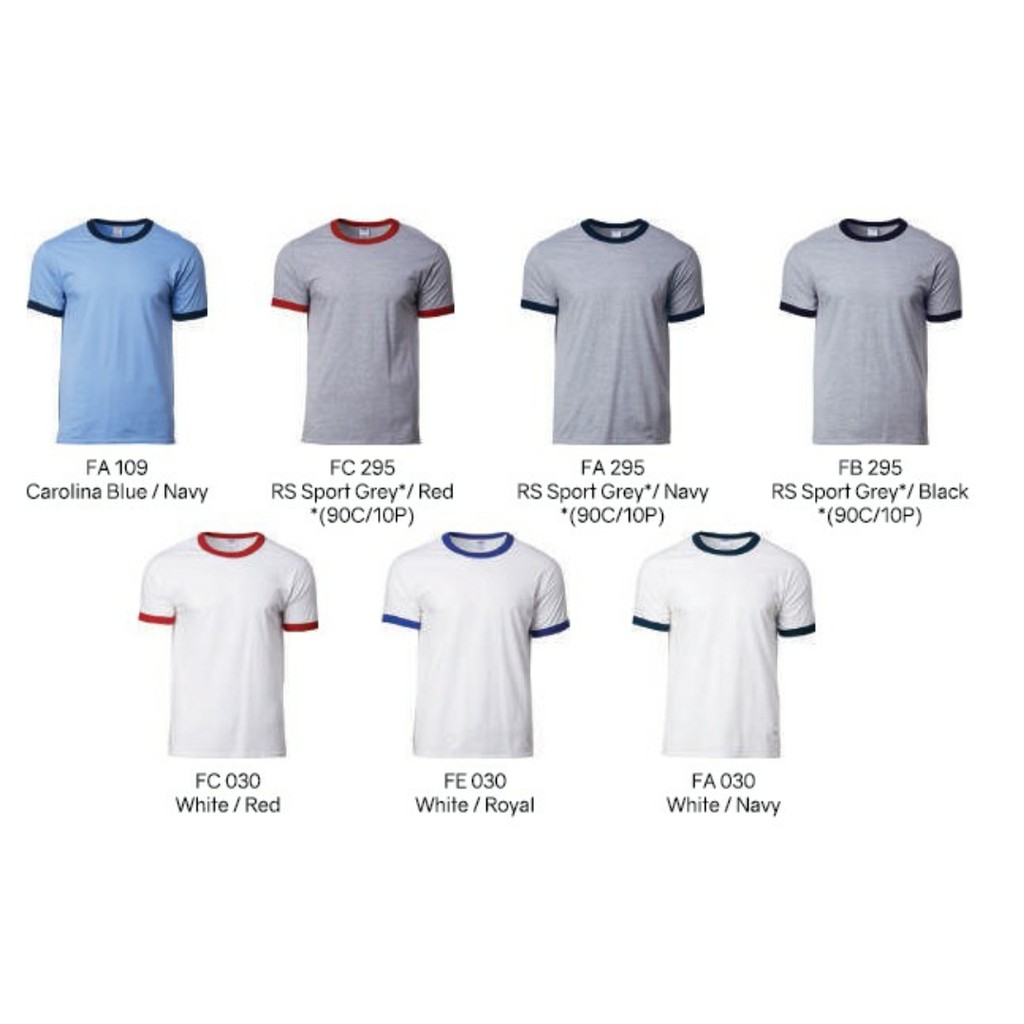 เสื้อยืด Gildan Unisex Premium Cotton Adult Ringer - 76600