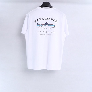 เสื้อยืดแขนสั้น พิมพ์ลาย Patagonia Patagonia 20ss สไตล์เรโทร แฟชั่นฤดูร้อน สําหรับผู้หญิง