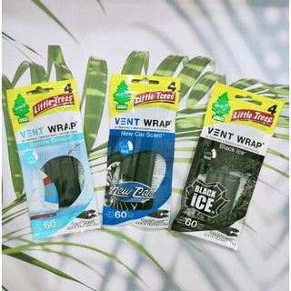 น้ำหอมปรับอากาศในรถยนต์ แบบเสียบช่องแอร์ Vent Weap (1 ซอง มี 4 ชิ้น) (Little Trees®) ใช้ได้นานถึง 60 วัน