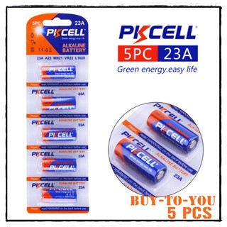 PKCELL ถ่าน 23A 12V อัลคาไลน์แห้งแบตเตอรี่ 23A A23 MN21 12โวลต์แบตเตอรี่