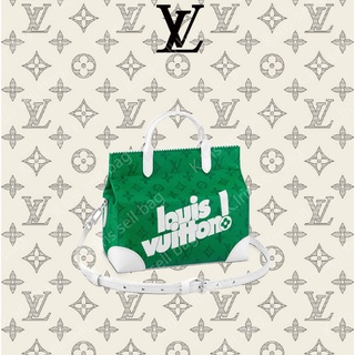 Louis Vuitton/ LV/ LITTER กระเป๋าถือ สีเขียวพิเศษ