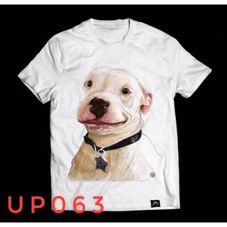 เสื้อยืด ลายวาดน้องหมา (up063)