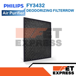 FY3432 DEODORIZING FILTERROW แผ่นกรองเครื่องฟอกอากาศ สำหรับเครื่องฟอกอากาศ PHILIPS รุ่น AC3256 , AC3259