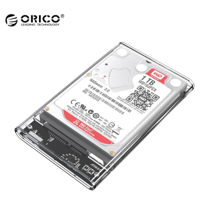 ORICO กล่องใส่ HDD แบบใส Harddisk / SSD 2.5 inch USB3.0 แรง Hard Drive Enclosure 2139U3 (ไม่รวม HDD)
