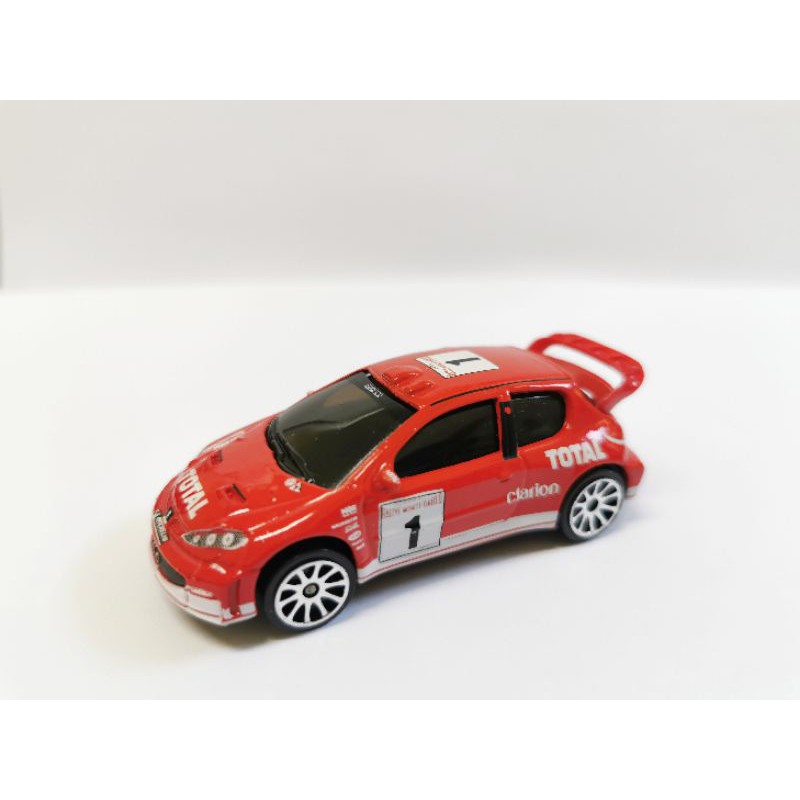 รถเหล็ก​ Majorette​ Peugot​ 206​ WRC​ No.1