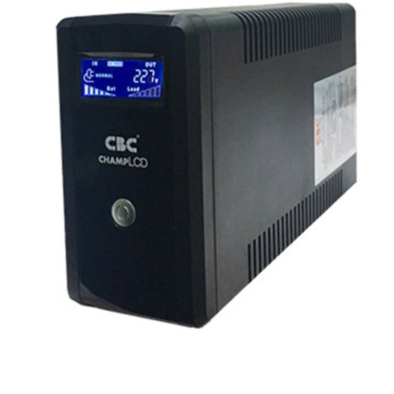 (UR 1000VA 600W) UPS (เครื่องสำรองไฟ) CBC รุ่น CHAMP  LCD UR 1000VA 600W รับประกัน 2 ปี