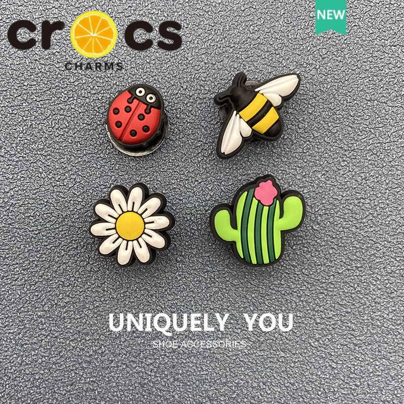 JIBBITZ Crocs charms ตัวติดรองเท้า แมลงเต่าทองDIY ตัวติดรองเท้า Crocs