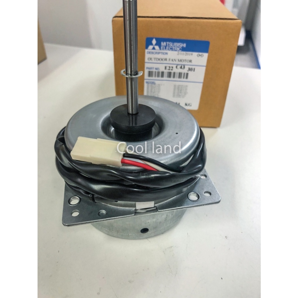 Mitsubishi Electric - มอเตอร์คอยร้อนมิตซู รุ่นแอร์ MU-SGF13VC, MU-SGG13VC, MU-SGH13VC พาท E22 C43 301 (หากของหมดทักแชท)
