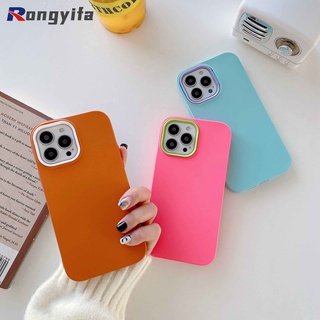 เคสโทรศัพท์มือถือ ซิลิโคนนิ่ม กันกระแทก สีมาการอง 3 in 1 สําหรับ Samsung Galaxy A02 A21S M02 A20S A10S M01S A50S A50 A30S F12