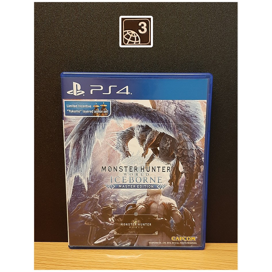 PS4 Games : MHW Monster Hunter World IceBorne (BOX SET) โซน3 มือ2 ** ไม่มีโค้ด **