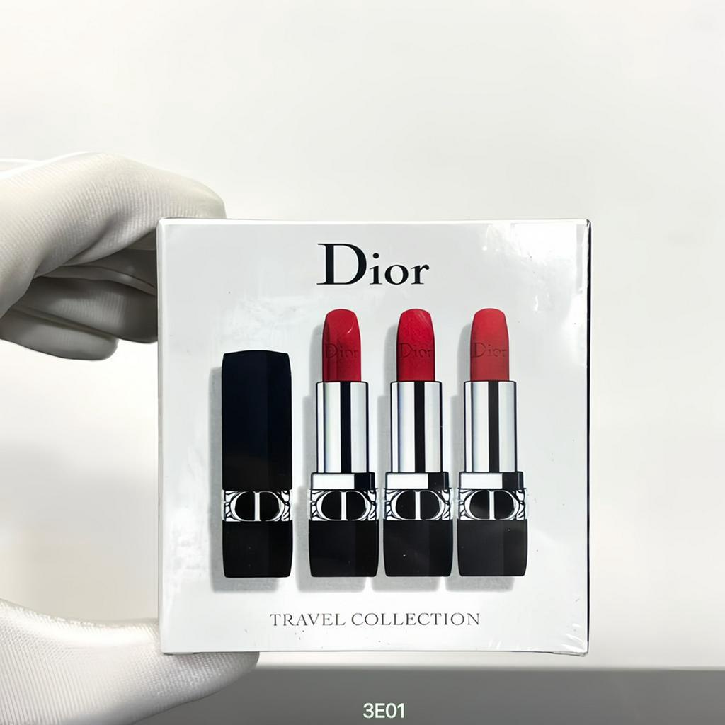 Dior Blue Gold Lipstick 999 ชุดสามชิ ้ น