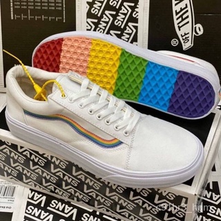  ขายดีสุด !!! VANS OLD SKOOLS Rainbow ของแท้ อ่านก่อนสั่งซื้อ