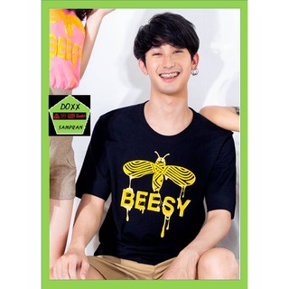 Beesy เสื้อคอกลม ชาย หญิง รุ่น Honey Bee สีกรม