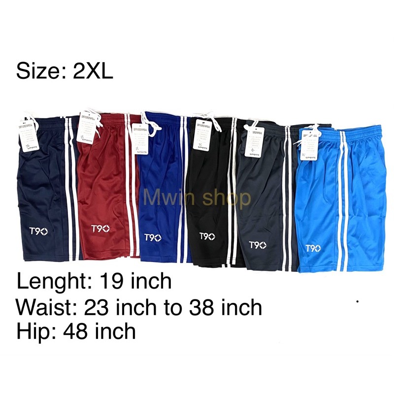 Mwin Shop ราคาร้อนแรง 2XL man jersey sport short pants / 2XL short Football Jersey pants (วัยรุ่นและ