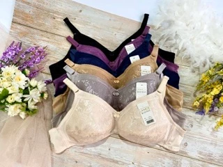 🌟 พร้อมส่ง❗️ ❗️ เสื้อในคนแก่ งานป้าย 👗 JD 🦋 ทรงใหญ่ไม่มีโครง มีตั้งแต่ไซส์ 34-46 นิ้ว ลายลูกไม้ คุณภาพดี รุ่น 910