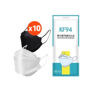 (เเพ๊คละ10ชิ้น)หน้ากากอนามัย KF94 Mask หน้ากากอนามัยทรงเกาหลี แพคเกจใหม่🇹🇭พร้อมส่งในไทย