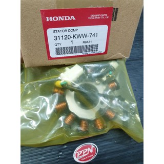 ขดลวดสเตเตอร์,ฟิลคอยส์,มัดไฟ สตาร์ทมือ HONDA WAVE110i 2011-2013 31120-KWW-741