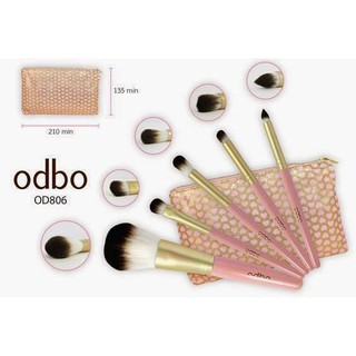 ถูก/แท้/ส่งไว เซตแปรง ODBO โอดีบีโอชุดแปรง 5 ชิ้น พร้อมกระเป๋า รหัสสินค้า OD806